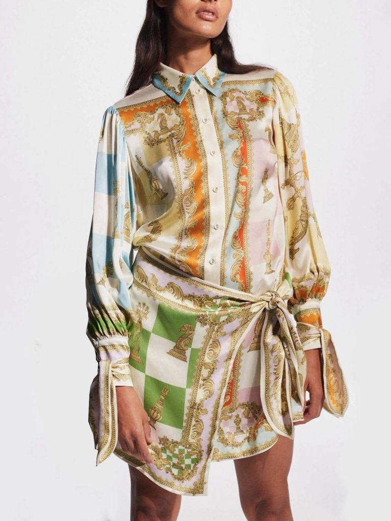 Printed Mini Dress