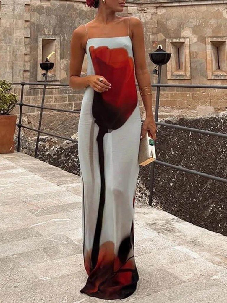 Printed Resort Maxi Dress